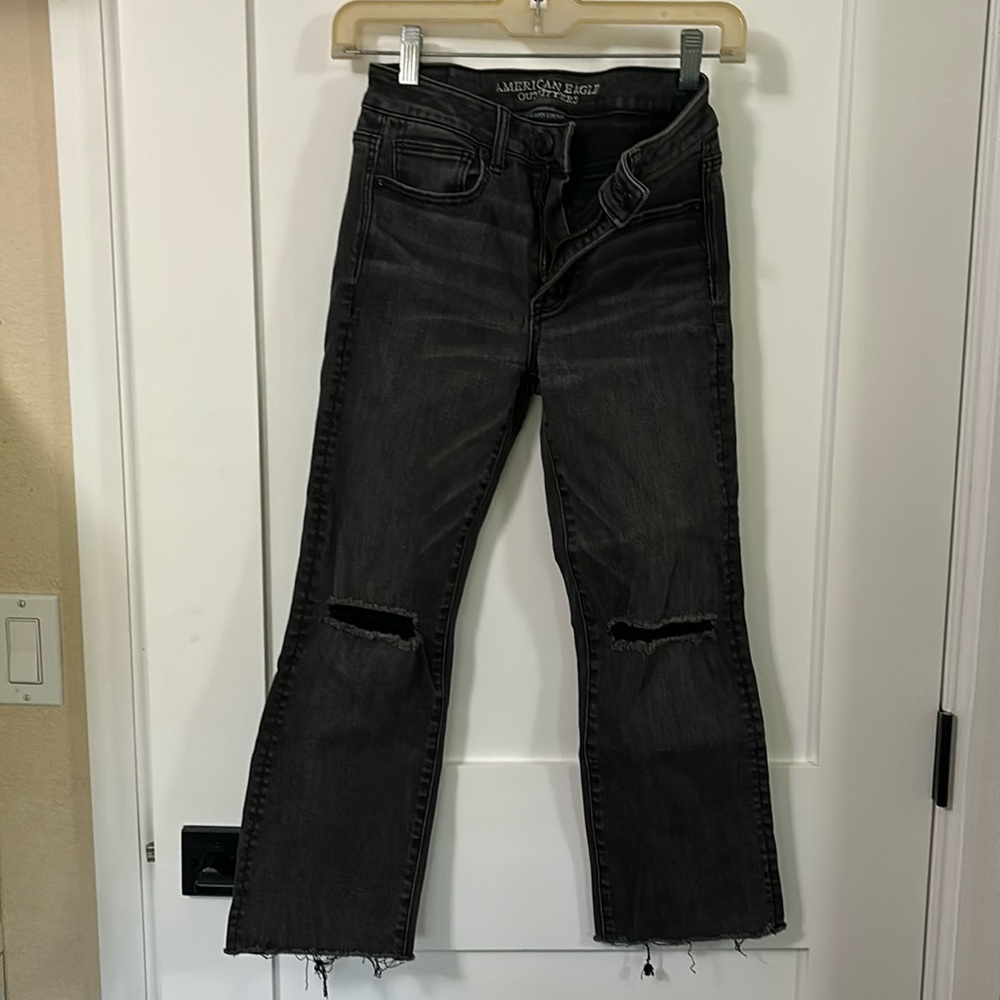 American Eagle Hi-rise Kick Crop Jean